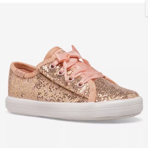 Keds Kate Spade Rose Gold Glitter Sneakers (toddler) - Picture 1 of 11